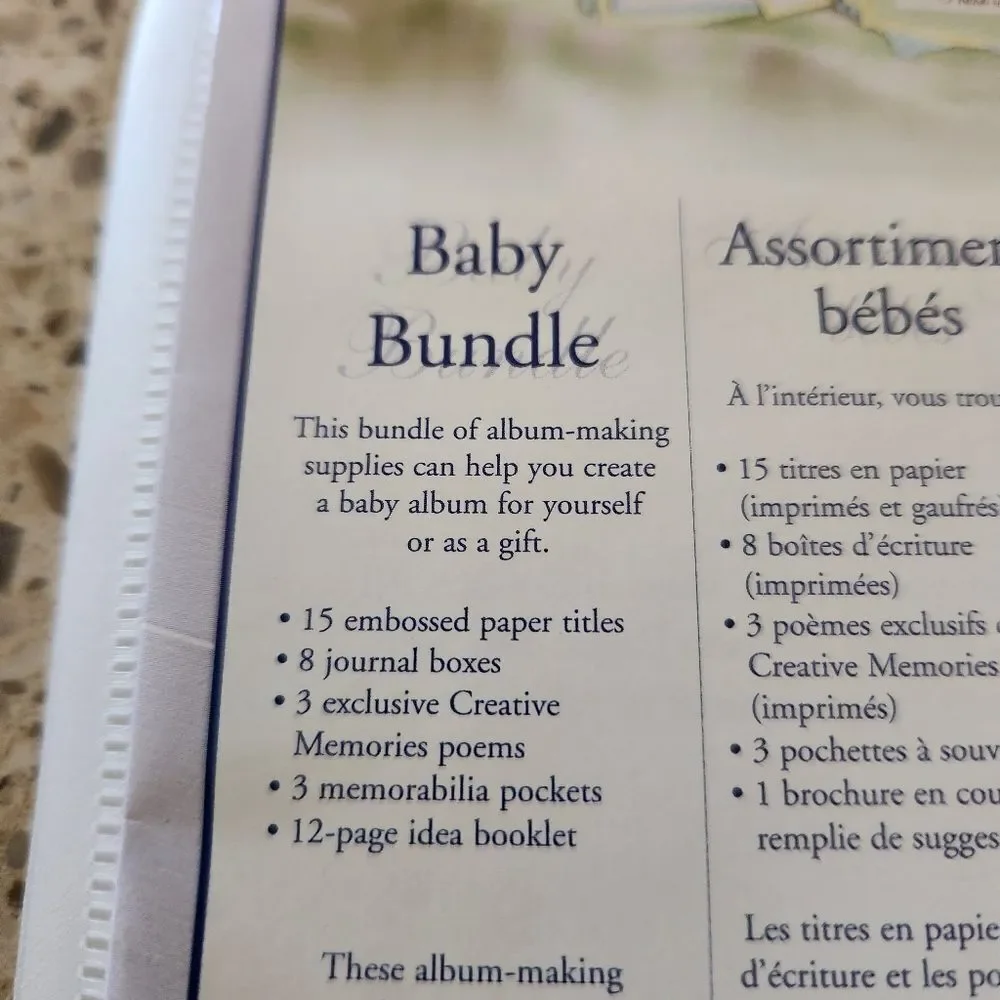 Creative Memories Bady Bundle Set Vintage 2004 Scrapbooking Crafting